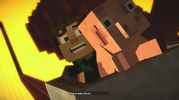 Minecraft Story Mode (Episode 1, Part 4) Into the Nether