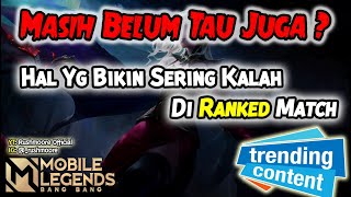 Kenapa Kalah terus di Mobile Legend dan Cara Mengatasinya