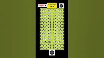"Only Geniuses Can Find Odd One in 6 Seconds! 🤯🔥 #Challenge"