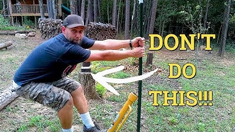How we remove T-Posts on our farm!!!