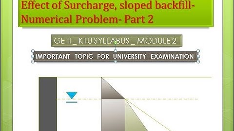 Geotechnical Engineering II- KTU Syllabus- Module 2- Chapter 2.4-Part 2-Numerical Problems