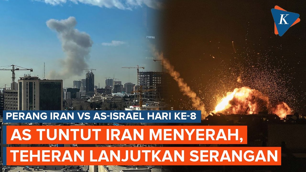 Hari ke-8 Perang: AS Tuntut Penyerahan Tanpa Syarat, Iran Lemahkan Pertahanan Udara Israel