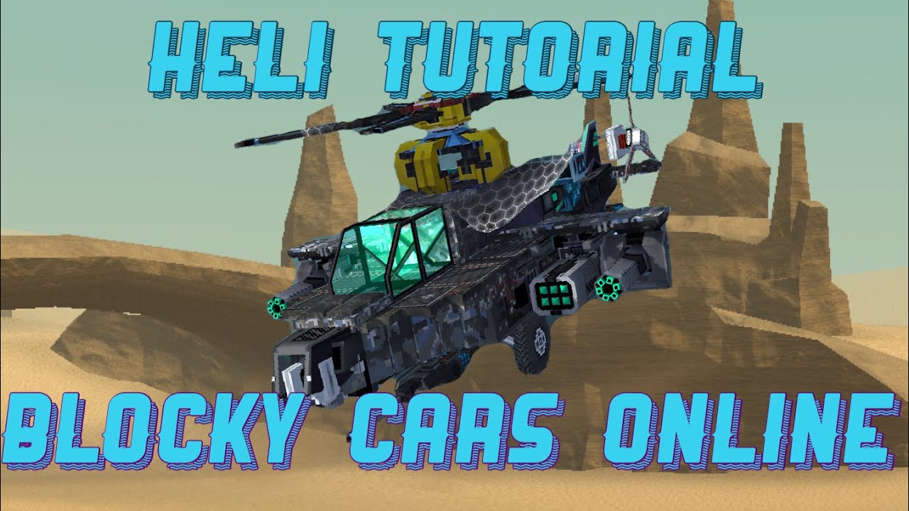 TUTORIAL How-To-Make a Apache Helicopter in BLOCKY CARS ONLINE