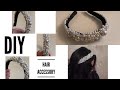 DIY Beaded headband Hair Accessory Handmade / El Yapımı Saç aksesuarı / Ободок для волос жемчужный