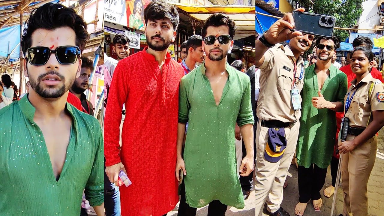 Siddharth Nigam With Brother Abhishek Nigam At Lalbaugcha Raja Took Blessings Of Ganpati Bappa