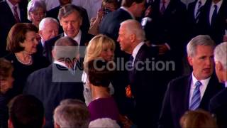 INAUGURATION LUNCHEON-BIDEN, WIFE ENTER