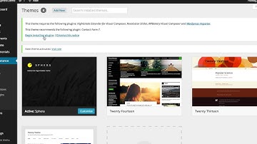 Sphera WordPress Theme - Install from WordPress