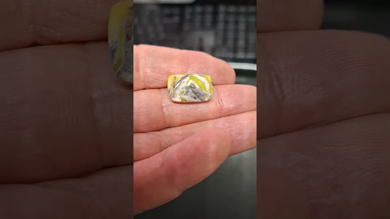 Ettringite in Matrix gemstone. RCHL03