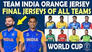 Cricket Worldcup 2019 Orange Jersey