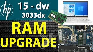 How to Upgrade RAM on an HP 15-dw3033dx Laptop | Step by Step✅💻