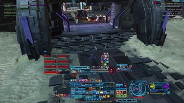 SWTOR PVP 6.1.2 - Arsenal Mercenary - Ancient Hypergate - No Healer Means More DPS