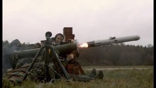 First firing Spike MR anti-tank anti-armour guided missile by soldiers of Belgian Army Belgium