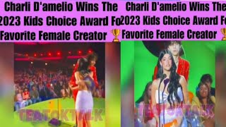 Landon Barker Presents Charli Damelio Kids Choice Award 2023 for Favourite Female Creator - Chase
