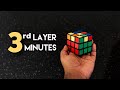 3rd layer in 3 minutes  how to solve a rubiks cube third layer