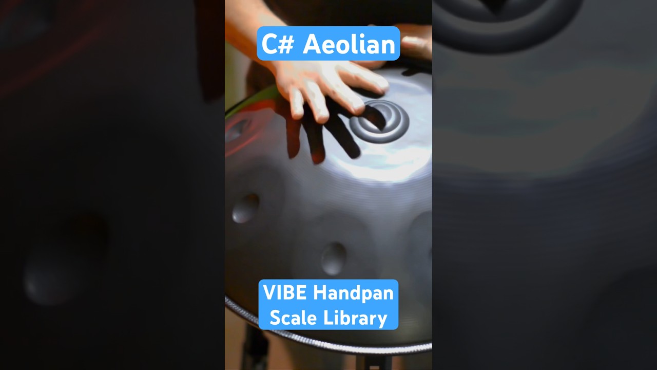 VIBE Handpan scale collection.        C# Aeolian #handpan #music #vibehandpan #buyhandpan #relaxing
