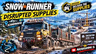 SNOWRUNNER | DISSRUPTED SUPPLIES | RAIL TRACK RAPAIR | SCANDINAVIA |GAMEPLAY |