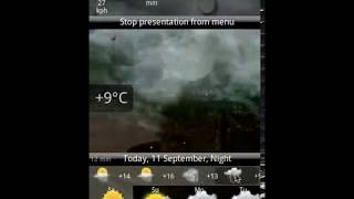 Animated Weather Forecast App For Android Free Realistic Weather Forecast on Your Android.avi screenshot 3