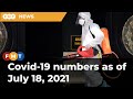 Covid-19 numbers as of July 18, 2021