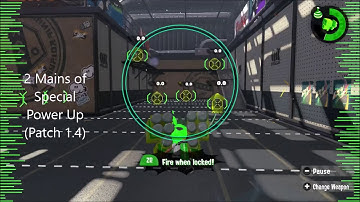 Splatoon 2 - Tenta Missles w/ Special Power Up (Patch 1.3 to 1.4 Comparison)