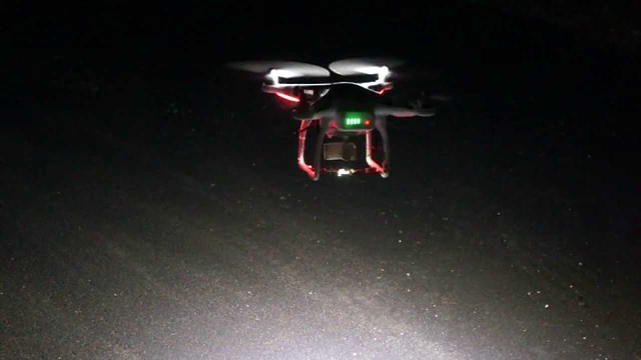 DJI Phantom Vision Night Flight and Spotlight setup YouTube