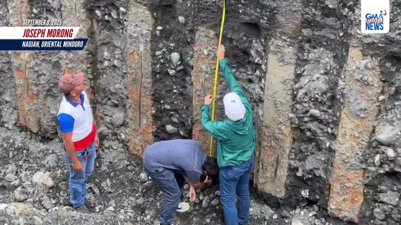 DPWH Sec. Dizon, Oriental Mindoro Gov. Dolor inspect an overpriced flood... | GMA Integrated News