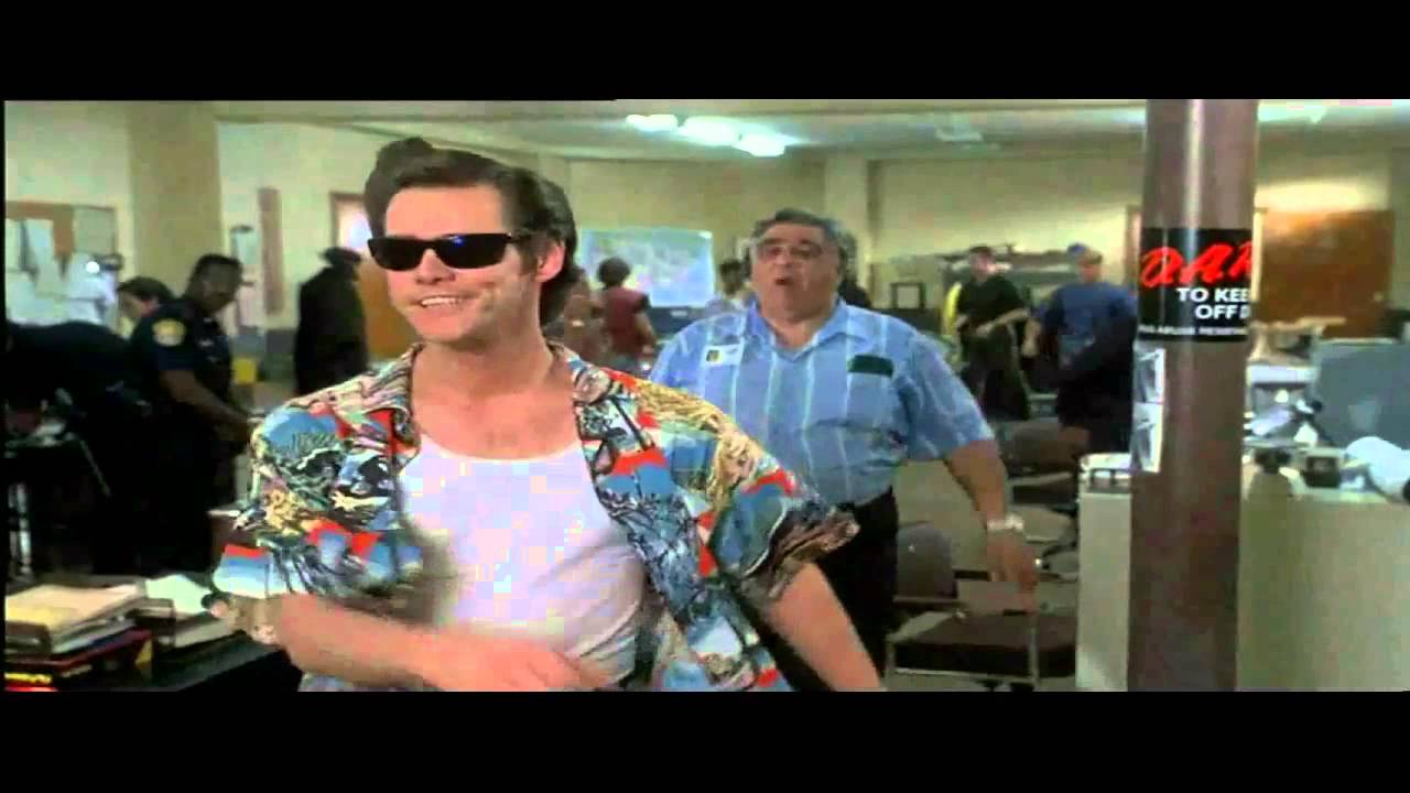 Ace Ventura Pet Detective The guy with the rubber glove Good