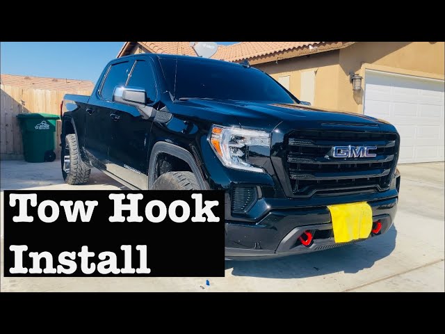 Tow Hook install on 2020 GMC Sierra 