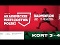 AMP Badminton Finał. Kort 3 i 4. 18.04.2026