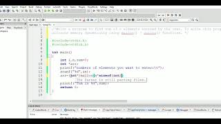 Find the sum of n elements entered by the user using dynamic memory allocation in C.