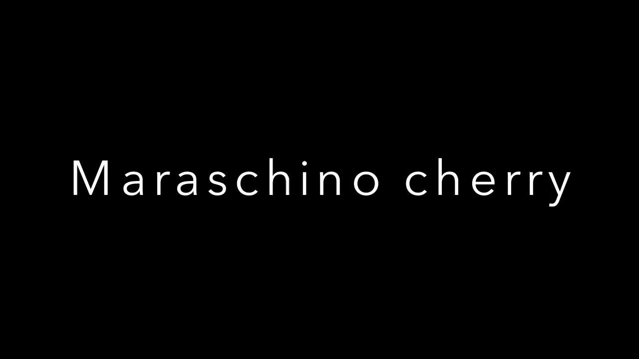 How To Pronounce Maraschino cherry YouTube