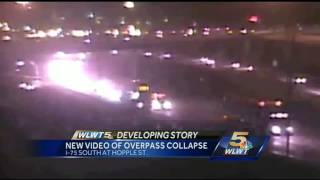 ODOT cameras capture collapse of overpass onto I-75