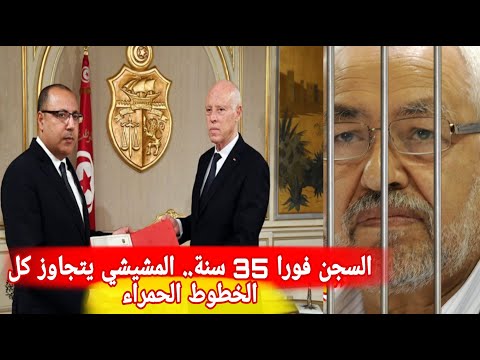 صدر ضده حكم بالسجن 35 سنة هشام المشيشي يجن جنونه ويهاجم رئيس الجمهورية قيس سعيد في اول ظهور له