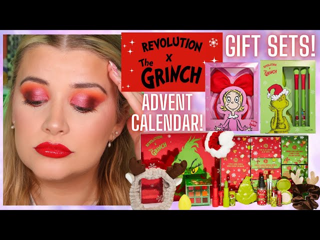 Makeup Revolution x The Grinch Gift Set The Grinch Who Stole Christmas -  Set, 5 productds