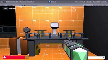 A Builder : Unity 3d Timelapse Tech Room Build in Survival Arena