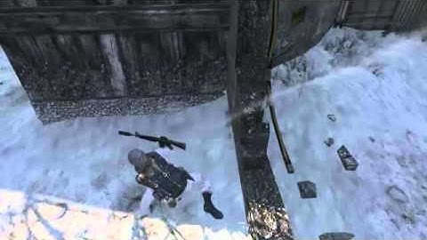 Black Ops- Tomahawk Across The Map!! Awsome Headshot!!