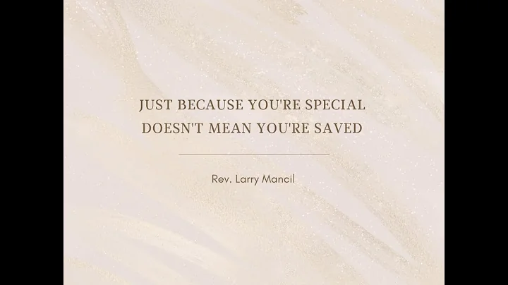 9.4.22 | "Rev. Larry Mancil | "Just Because You're...