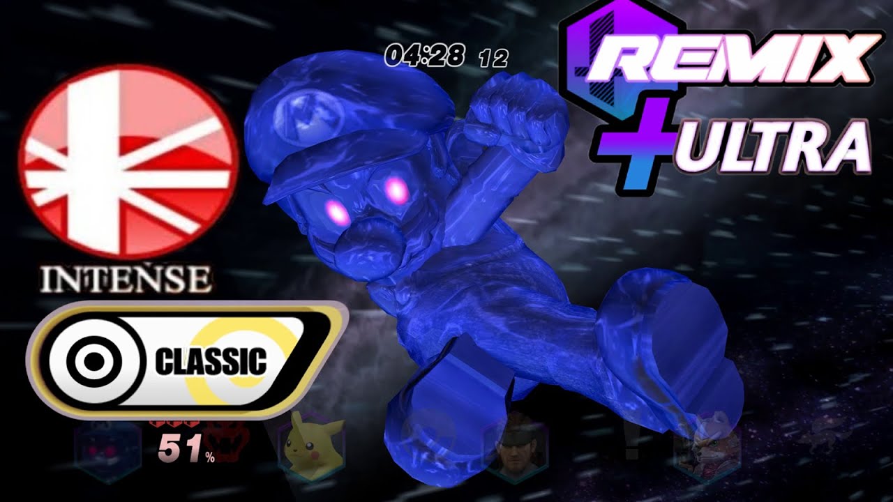 Project M Remix Plus Ultra 0.2.4 - Classic Mode on Intense with Shadow Mario (Crazy Hand Clear)