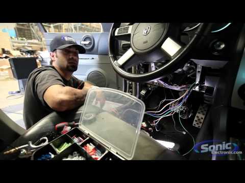 कार अलार्म इंस्टॉलेशन w / रिमोट स्टार्ट | डॉज चार्जर SRT8 और वाइपर 5904 LCD रिमोट