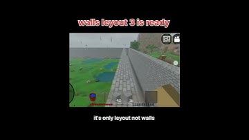 making walls leyout 3 in mini block craft Survival #kbcraft