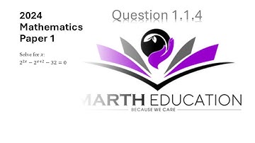 2024 Mathematics Past Examination Paper 1 | Question 1.1.4 | Exponential Equations