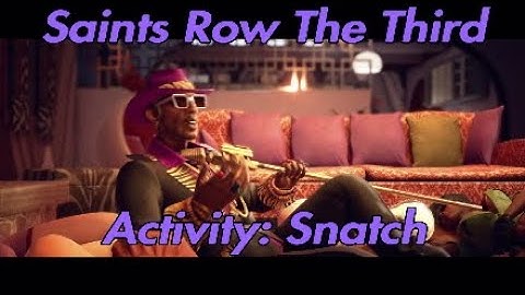 Saints Row The Third Remastered PS4 Activity: Snatch