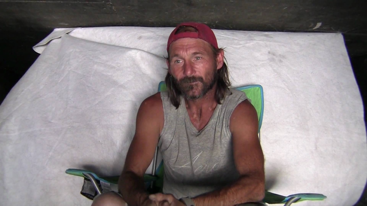 Rick lives homeless in a tunnel underneath Las Vegas. YouTube