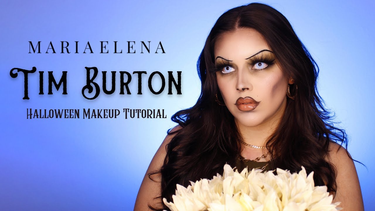 Turning Myself Into A Tim Burton Character Halloween Makeup Tutorial