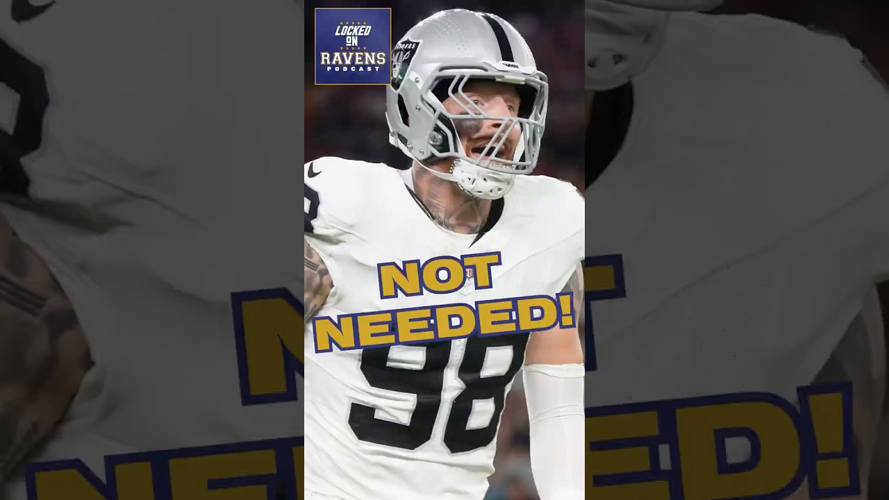 Baltimore Ravens DON’T NEED Maxx Crosby to bolster pass rush #ravens #baltimoreravens #nfl #shorts