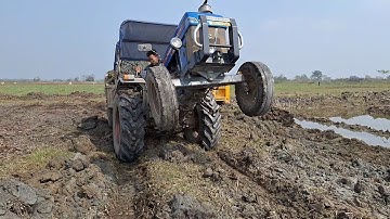 Jcb 3dx eco working with powertrac euro 47 !! mahindra sp plus !! Village For Work !! tractor video