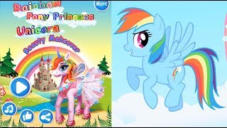Chơi Trò Trang Điểm Makeup Ngựa Pony Cầu Vồng ❤ Tiny Baby ❤ screenshot 2