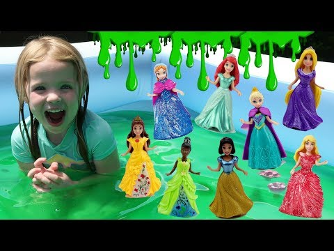 MagiClips and Glitter Gliders Slime Challenge ~ Maya&rsquo;s Playing with Princesses