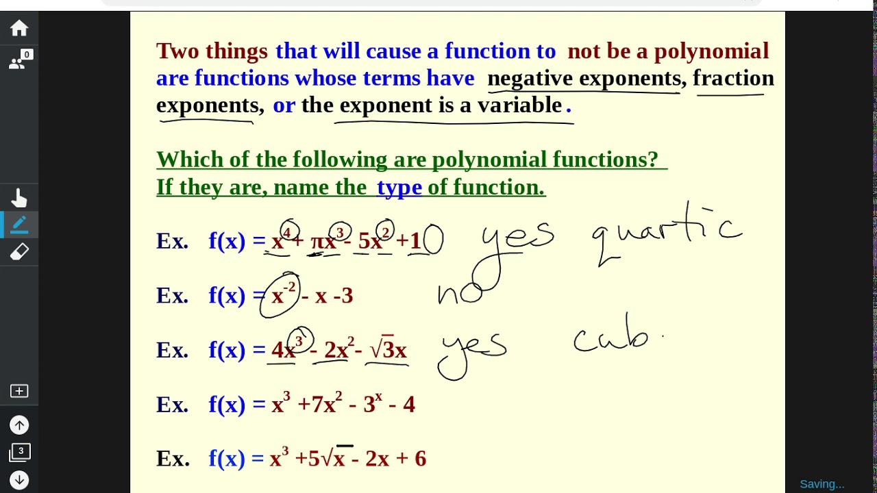 HA2 distance learning 6.1 and 6.2 intro to polynomials - YouTube