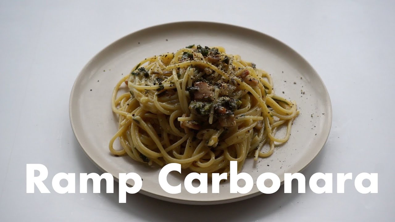 How to Make Ramp Carbonara Ramp Recipes Best Spring Pasta YouTube