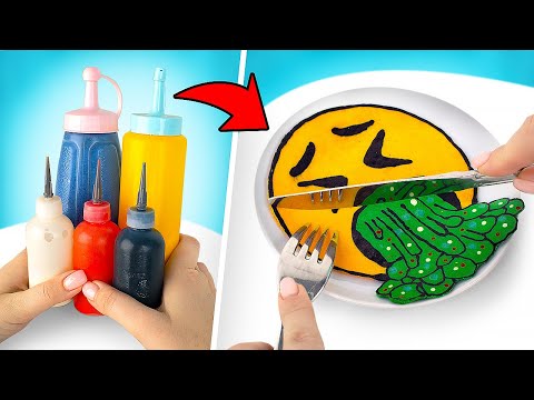 Video BÁNH EMOJI || Công Thức Làm Bánh Kếp Đơn Giản Cho Bữa... - youtube